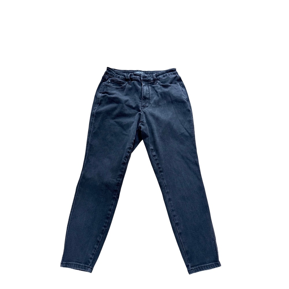 Judy Blue Los Angeles Skinny Fit Jeans Womens 14W Dark Gray Stretch Denim Pants